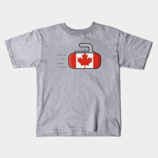 Canada Curling 2018 Winter Sports Games T Shirt Kids T-Shirt